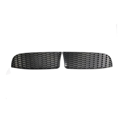 1 Pair M3 Style Car Front Bumper Lower Fog Light Lamps Grilles Grille Replacement, Compatible With BMW 3 Series E90 E91 E92 E93 2006-2011(No holes)