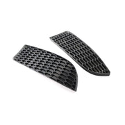 1 Pair M3 Style Car Front Bumper Lower Fog Light Lamps Grilles Grille Replacement, Compatible With BMW 3 Series E90 E91 E92 E93 2006-2011(No holes)