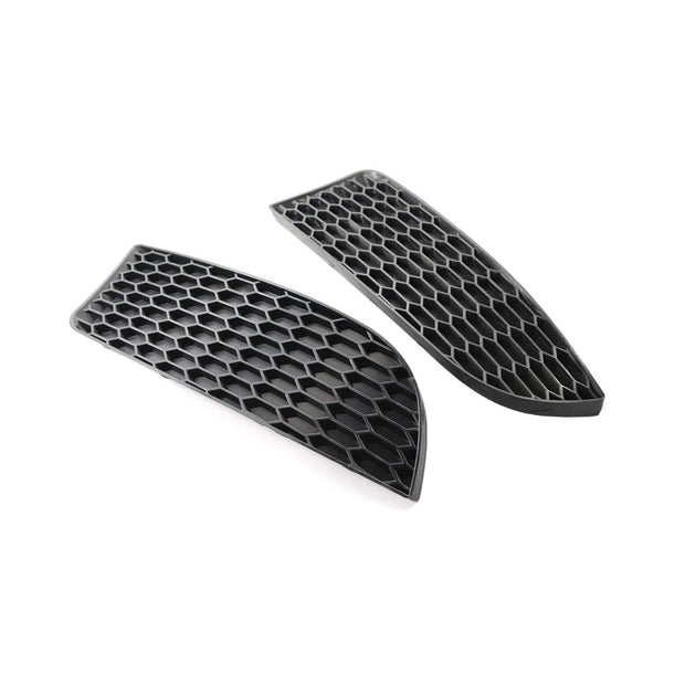 1 Pair M3 Style Car Front Bumper Lower Fog Light Lamps Grilles Grille Replacement, Compatible With BMW 3 Series E90 E91 E92 E93 2006-2011(No holes)