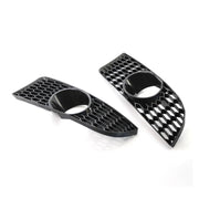 1 Pair M3 Style Car Front Bumper Lower Fog Light Lamps Grilles Grille Replacement, Compatible With BMW 3 Series E90 E91 E92 E93 2006-2011(No holes)