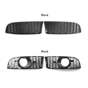 1 Pair M3 Style Car Front Bumper Lower Fog Light Lamps Grilles Grille Replacement, Compatible With BMW 3 Series E90 E91 E92 E93 2006-2011(No holes)